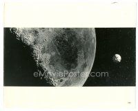 6m052 2001: A SPACE ODYSSEY 8x10 still '68 lunar spacecraft approaches the moon in Cinerama!
