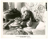 6m073 ALL ABOUT EVE 8x10 still '50 great close up of Bette Davis talking on phone in bed!