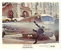 6m024 ITALIAN JOB color 8x10 still '69 great image of cop sprayed with water, classic crime caper!