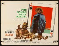 6r022 ACE HIGH 1/2sh '69 Eli Wallach, Terence Hill, spaghetti western, cool ace of spades design!