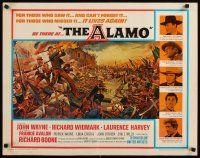 6r005 ALAMO 1/2sh R67 Brown art of John Wayne & Richard Widmark in the War of Independence!
