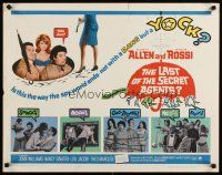 6r169 LAST OF THE SECRET AGENTS 1/2sh '66 Allen & Rossi, will spying ever be the same again!