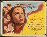 6r174 LOCKET style B 1/2sh '46 great close-up artwork of Laraine Day, Brian Aherne, Robert Mitchum