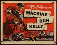 6r181 MACHINE GUN KELLY 1/2sh '58 without his gun Charles Bronson was naked yellow, cool art!