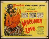 6r182 MACUMBA LOVE revised 1/2sh '60 weird, shocking savagery in native jungle, art of voodoo queen!