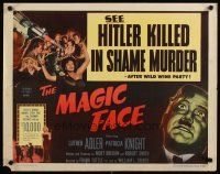 6r185 MAGIC FACE 1/2sh '51 Luther Adler as Hitler slain in love nest after champagne party!