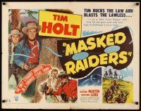 6r188 MASKED RAIDERS style B 1/2sh '49 cowboys Tim Holt, Tom Tyler & Richard Martin!