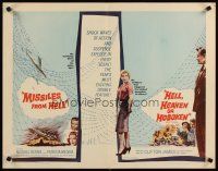 6r193 MISSILES FROM HELL/HELL, HEAVEN OR HOBOKEN 1/2sh '59 WWII action double bill!