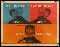 6r216 ONCE MORE WITH FEELING style A 1/2sh '60 romantic close ups of Yul Brynner & Kay Kendall!