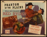 6r223 PHANTOM OF THE PLAINS style B 1/2sh '45 Wild Bill Elliot as Red Ryder in action!