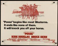 6r225 POSSE int'l 1/2sh '75 Kirk Douglas, it begins like most westerns but ends like none of them!