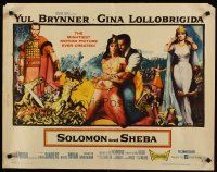 6r267 SOLOMON & SHEBA style B 1/2sh '59 Yul Brynner with hair & super sexy Gina Lollobrigida!
