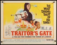 6r295 TRAITOR'S GATE 1/2sh '66 Klaus Kinski, Gary Raymond, Edgar Wallace, action art!