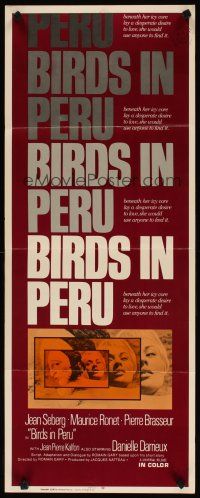 6r369 BIRDS IN PERU int'l insert '68 sexy Jean Seberg portraits, she would use anyone to find love!