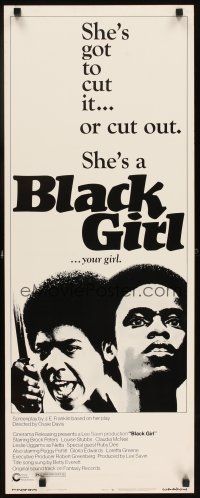 6r370 BLACK GIRL insert '72 directed by Ossie Davis, Claudia McNeil has to cut it or cut out!
