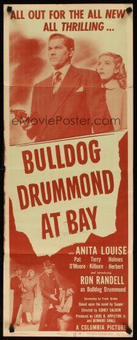 6r391 BULLDOG DRUMMOND AT BAY insert '47 Anita Louise, Ron Randell in the title role!