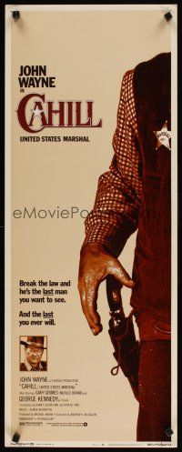 6r018 CAHILL insert '73 George Kennedy, classic United States Marshall big John Wayne!