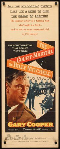 6r429 COURT-MARTIAL OF BILLY MITCHELL insert '56 c/u of Gary Cooper, directed by Otto Preminger!