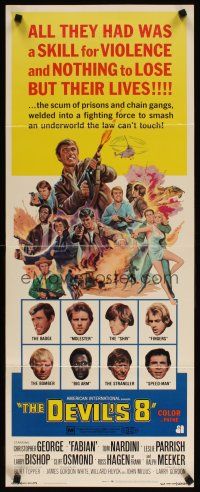 6r447 DEVIL'S EIGHT insert '69 AIP, Christopher George, Fabian, they had a skill for violence!