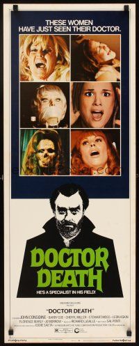 6r454 DOCTOR DEATH insert '73 John Considine, Barry Coe, Cheryl Miller, sexy horror!