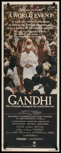 6r491 GANDHI insert '82 Ben Kingsley as The Mahatma, directed by Richard Attenborough!