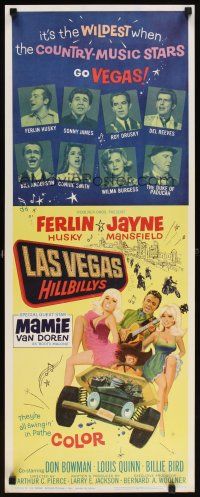 6r568 LAS VEGAS HILLBILLYS insert '66 Ferlin Husky with sexy Jayne Mansfield & Mamie Van Doren!