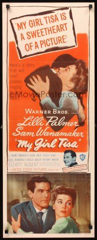 6r604 MY GIRL TISA insert '48 Lili Palmer, Sam Wanamaker, a love team you'll fall in love with!