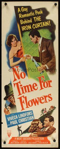 6r617 NO TIME FOR FLOWERS insert '53 sexy Communist Viveca Lindfors, directed by Don Siegel!