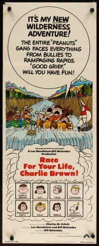 6r648 RACE FOR YOUR LIFE CHARLIE BROWN insert '77 Charles M. Schulz, art of Snoopy & Peanuts gang!