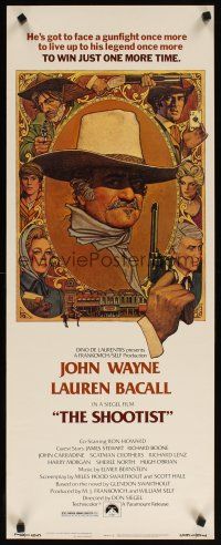 6r014 SHOOTIST insert '76 best Richard Amsel artwork of cowboy John Wayne & cast!