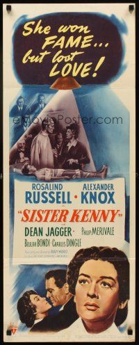 6r703 SISTER KENNY insert '46 nurse Rosalind Russell won fame but lost love!