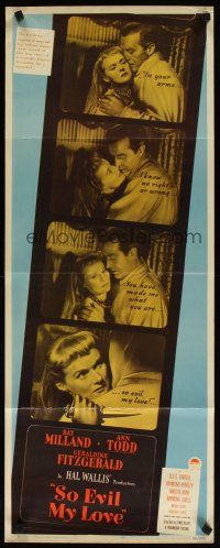 6r709 SO EVIL MY LOVE insert '48 great images of Ray Milland & back-stabbing Ann Todd!