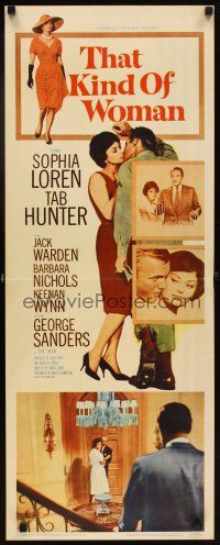 6r737 THAT KIND OF WOMAN insert '59 images of sexy Sophia Loren, Tab Hunter & George Sanders!