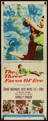 6r744 THREE FACES OF EVE insert '57 David Wayne, Joanne Woodward has multiple personalities!