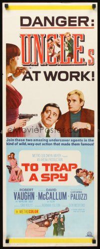 6r748 TO TRAP A SPY insert '66 Robert Vaughn, David McCallum, The Man from UNCLE!