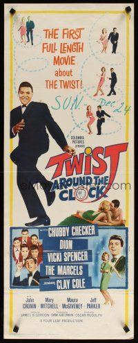6r759 TWIST AROUND THE CLOCK insert '62 Chubby Checker in the first full-length Twist movie!
