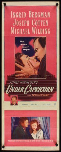 6r764 UNDER CAPRICORN insert '49 romantic image of Ingrid Bergman & Joseph Cotten, Hitchcock!