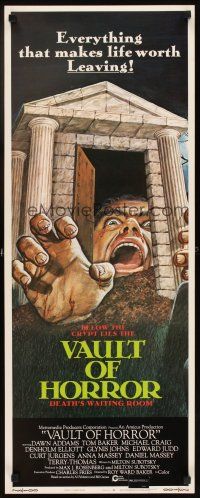6r771 VAULT OF HORROR insert '73 Tales from Crypt sequel, cool art of death's waiting room!