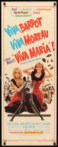 6r777 VIVA MARIA insert '66 Louis Malle, sexiest French babes Brigitte Bardot & Jeanne Moreau!