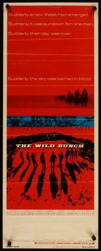 6r793 WILD BUNCH insert '69 Sam Peckinpah cowboy classic, William Holden & Ernest Borgnine!
