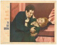 6s199 BLUE GARDENIA LC #1 '53 Fritz Lang, sexy Anne Baxter attacked by Raymond Burr!