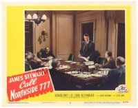 6s243 CALL NORTHSIDE 777 LC #3 R55 James Stewart talks to six men sitting around big desk!