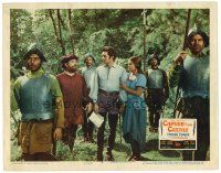 6s247 CAPTAIN FROM CASTILE LC #8 '47 Tyrone Power & Jean Peters in forest with armored guards!