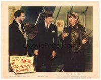 6s291 CRIME DOCTOR'S WARNING LC '45 man tells Warner Baxter not to laugh, there's a murderer loose!