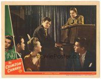 6s298 CRIMSON CANARY LC '45 Lois Collier & three people watch Noah Beery Jr. play the piano!