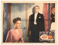 6s305 DARK CORNER LC '46 standing Clifton Webb in tuxedo looks down at pretty Cathy Downs!
