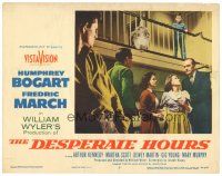 6s320 DESPERATE HOURS LC #7 '55 Humphrey Bogart, Fredric March, Martha Scott, Mary Murphy
