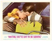 6s339 DOCTOR YOU'VE GOT TO BE KIDDING LC #8 '67 boss George Hamilton kisses secretary Sandra Dee!