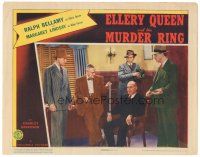 6s363 ELLERY QUEEN & THE MURDER RING LC '41 Ralph Bellamy & three others question man in chair!