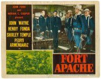 6s390 FORT APACHE LC #3 '48 Lieutenant Colonel Henry Fonda talks sternly to John Wayne & his men!
